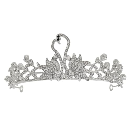 Veemoon Haarschmuck Silber mit Funkelnden Strasssteinen Kleines Haarreif für Mädchen Bezauberndes Accessoire für Geburtstage Partys und Festliche Anlässe von Veemoon