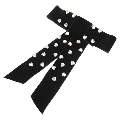 Veemoon Haarspange Mit Schleife Und Strass Für Damen Frühlings-haarspange Stilvolles Haar-accessoire Großer Pferdeschwanz-clip Für Hochzeiten Und Partys von Veemoon