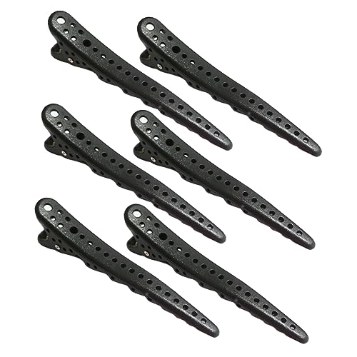 Veemoon Haarspangen 6 Stück Rutschfeste Haarklammern für Damen Langlebiges Friseurzubehör Krallen Haarclips aus Robustem Kunststoff zum Stylen und Abteilen von Haaren von Veemoon
