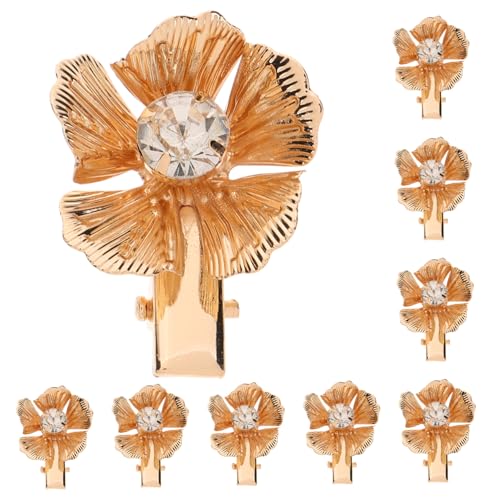 Veemoon 10stücke Metallblumen-haarclips Stilvolle Haarschmuck Für Damen Haarspangen Für Partys Hochzeiten Und Alltag Accessoire Für Dünnes Haar von Veemoon