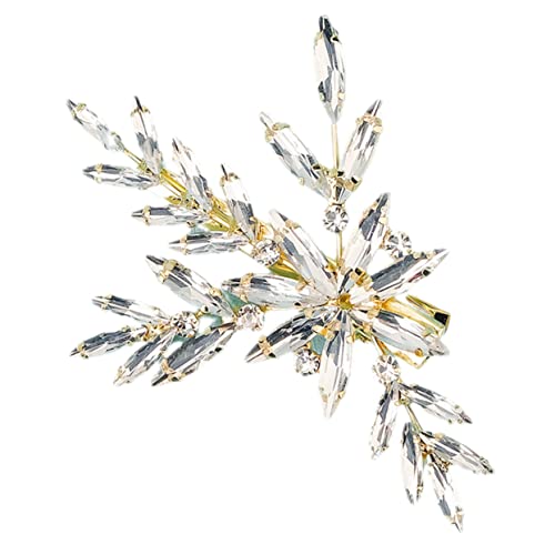 Veemoon Haarzubehör Entenbill Clip Edelsteine Kopfbedeckung Haarklammern Damen Hochzeit haarschmuck Haarspangen für die Braut Haarnadel für Frauen Haarbarrettes Legierung von Veemoon