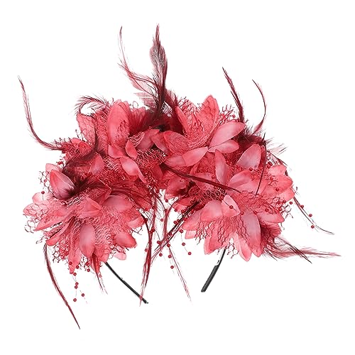 Veemoon Halloween Haarreif mit Simulierten Blumen und Schädelmuster Dekoratives Kopfschmuck Accessoire für Damen Geeignet für Halloween Karneval Cosplay und Themenpartys von Veemoon