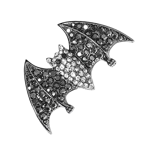 Veemoon Halloween Haarspange mit Strasssteinen Fledermaus Flügel Design Flexibler Langlebige Haarklammer für Damen und Teenager Perfektes Party Accessoire zu Halloween von Veemoon