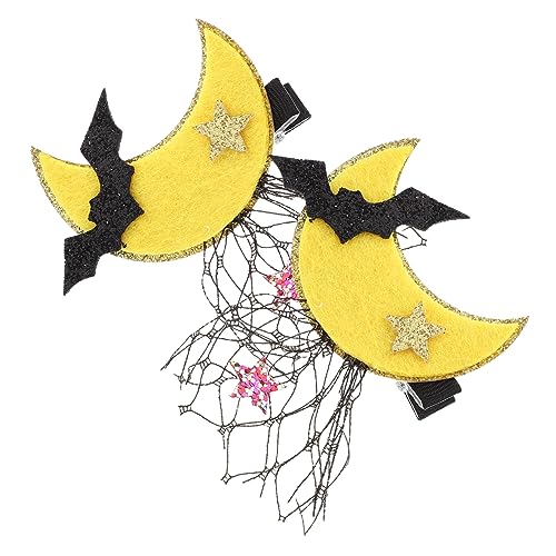 Veemoon Halloween Haarspangen mit Spitzenmuster Goth Stil Dekorative Haarschmuck für Frauen Passend für Kostüme Cosplay Karneval und Alltag Design von Veemoon