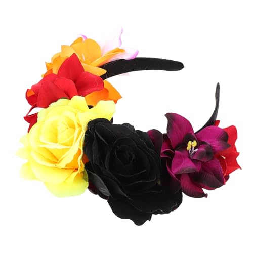 Veemoon Halloween Rosen Haarreif Damen Simulierter Blumenhaarkranz Party Kopfschmuck Karneval Kostüm Haarschmuck für Halloweenfest und Bühnenauftritt Veemoon Halloween Rosen Haarreif Damen Simulierter Blumenhaarkranz Party Kopfschmuck Karneval Kostüm Haarschmuck für Halloweenfest und Bühnenauftritt von Veemoon