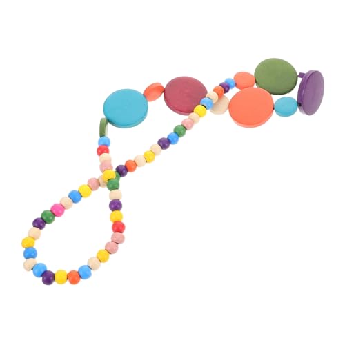 Veemoon Halskette Aus Natürlichen Holzperlen: Halskette Mit Farbigen Holzperlen, Boho-halskette, Afrikanischer Stammesschmuck, Ethnischer Schmuck Für Männer Und Frauen von Veemoon