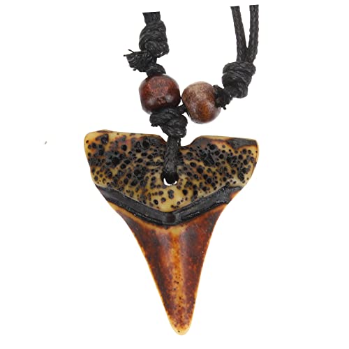Veemoon Haifischzahn-halskette Für Herren Mit Anhänger Vintage-stil Kette Lederkette Für Jungen Surfer-halskette Personalisierte Herrenkette von Veemoon