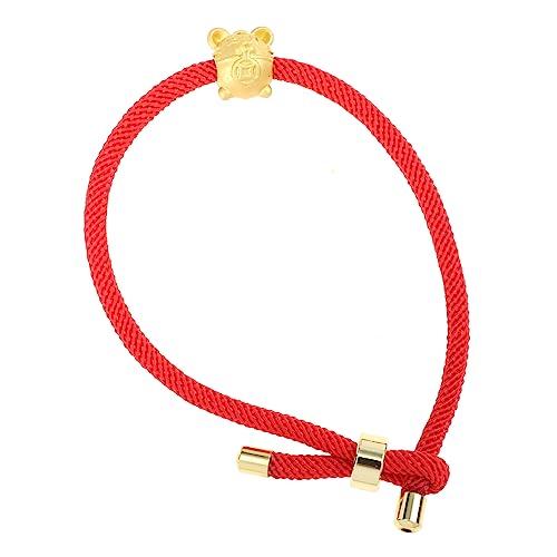 Veemoon Handgefertigtes Rotes String Mit Tibetischem Buddhistischem Glückscharme – Ideal Als Souvenir Oder Für Das Jahr 2022 - Bringt Glück Und Positive in Ihr von Veemoon