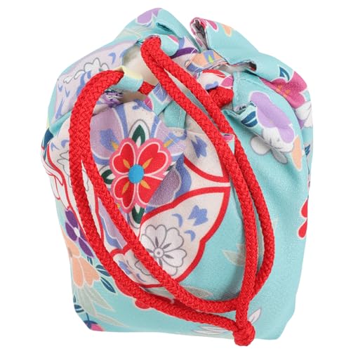 Veemoon Kordelzug Tasche Im Japanischen Stil Leichte Handtasche Für Kimono-Outfits Tragbare Und Praktische Aufbewahrung Für Shopping Reisen Und Zartem von Veemoon