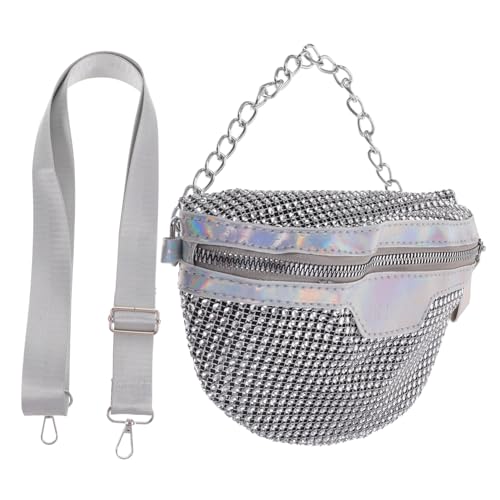 Veemoon Elegante Damen Bauchtasche Glitzer Plüsch Hüfttasche Für Shopping Schule Und von Veemoon