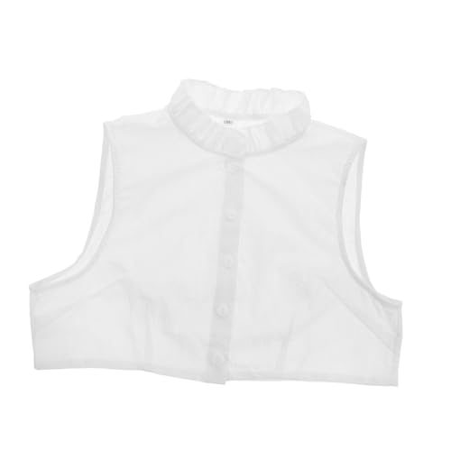 Veemoon Hemd mit falschem Kragen weißer gefälschter Kragen Dicky-Kragen Pullover mit Spitzenkragen falscher Kragen -Kragen Kragenhemden für Damen Hemd mit Spitzenkragen Baumwolle von Veemoon