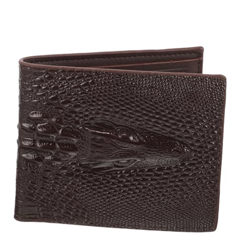 Veemoon Herren Bifold Geldbörse im Vintage Kompakte Multifunktionale Brieftasche Reisen Karten Münzen Elegantes Design Krokodiloptik Praktisch für Verschiedene Veemoon Herren Bifold Geldbörse im Vintage Kompakte Multifunktionale Brieftasche Reisen Karten Münzen Elegantes Design Krokodiloptik Praktisch für Verschiedene von Veemoon