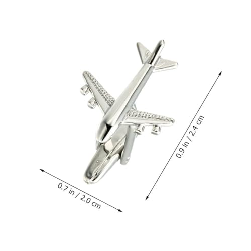 Veemoon Herren Manschettenknöpfe Silber Flugzeug design Kupfer Material Langlebig Elegantes Accessoire für Anzug und Hemd Geschenkidee von Veemoon