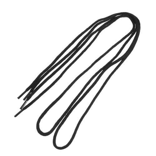 Veemoon Hitzebeständige Schwarze Runde Schnürsenkel für Arbeitsschuhe Strapazierfähige Schnürbänder für Schweiß und Industrieeinsätze Geeignet für Robuste Wanderschuhe und von Veemoon