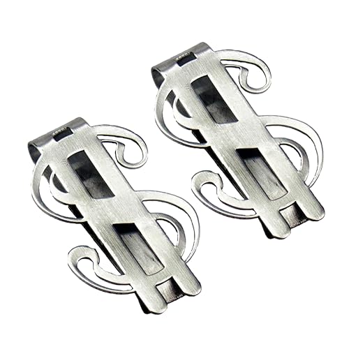 Veemoon Geldklammer 2 Stück Slim Design für Männer für Bargeld und Karten Geldscheinklammer Langlebig und Leicht von Veemoon