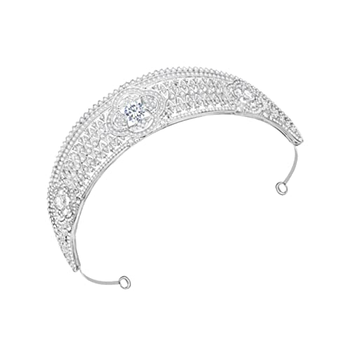 Veemoon Hochwertiges Braut Stirnband mit Funkelnden Strasssteinen Leichter Haarreif für Damen Eleganter Haarschmuck für Hochzeit Fest und Besondere Anlässe Universelle von Veemoon