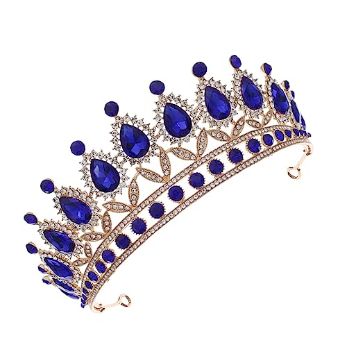 Veemoon Hochzeit Braut Haaraccessoire Strass Vintage Halbrund Prinzessin Tiara Eleganter Kopfschmuck für Brautjungfern und Festliche Anlässe von Veemoon