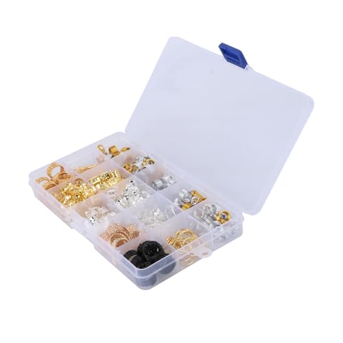 Veemoon Hollow Out Dreadlocks Set Metallische Haarklammern und Zöpfe Schmuck für Damen und Herren Verzierungen für Dreadlocks und Geflochtene Frisuren für Partys und Festivals von Veemoon