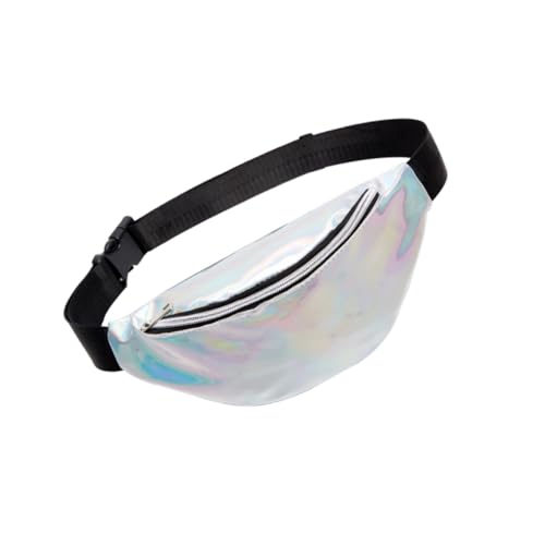 Veemoon Holografische Bauchtasche Für Damen Verstellbar Mit Leichtgängigem Reißverschluss Für Sport Wandern Und Reisen von Veemoon