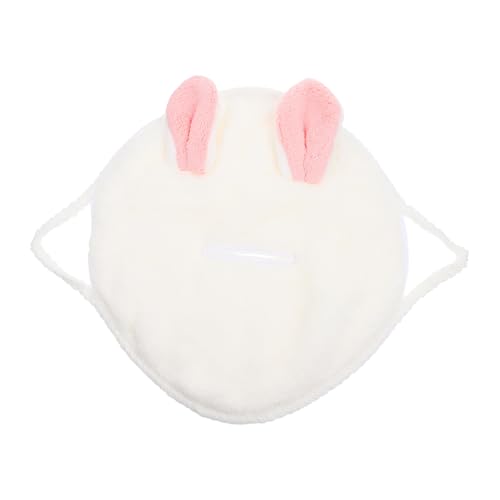 Veemoon Hot compress gesichtstuch aus Dickem Korallenfleece Feuchtigkeitsspendend und Hautberuhigend mit Gesichtsausschnitt Wiederverwendbar für Gesichtsmaske und Beauty therapie von Veemoon