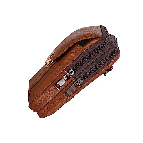 Veemoon Hüfttasche Aus Rindsleder Tragbare Business Hüfttasche Outdoor Tasche Für Männer Telefon Aufbewahrungstasche Mit Ausreichend Stauraum Für Schlüssel Handys Und Kopfhörer Für von Veemoon