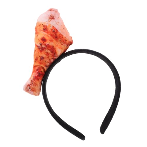Veemoon Hühnerbein-stirnband Stirnbänder Make-up-haarband Stirnband Make-up Kostüm Mädchen Simulation Essen Cosplay Prop Simulation Essen Kopfbedeckung Stoff von Veemoon