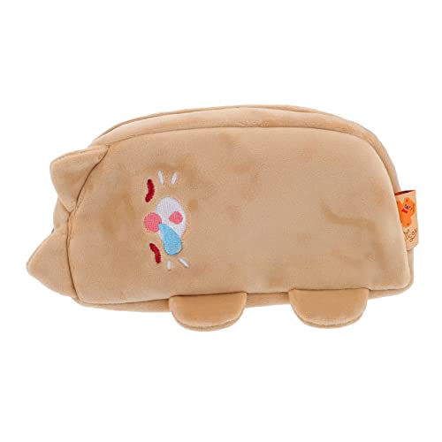 Veemoon Katzenförmiges Federmäppchen aus Niedliches Geräumiges Stiftemäppchen für Schüler mit Reißverschluss und Lustigem Design für Schreibwaren und Kleine Gegenstände von Veemoon