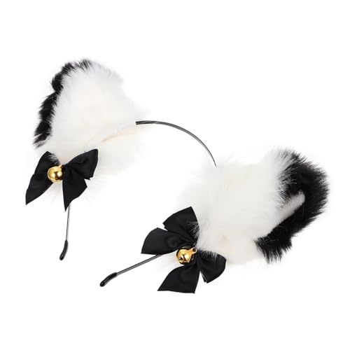 Veemoon Fuchs Ohr Stirnband Plüsch Ebene Cosplay Haarreif für Frauen Katzenohren Haarschmuck für Halloween und Kostümpartys von Veemoon