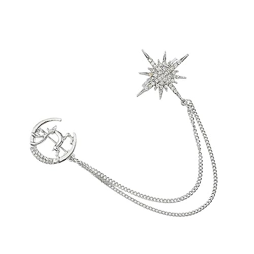 Veemoon Kreative Zirkonbrosche Mit Ketten Zarte Anstecknadel Für Kleidung Corsage-brustnadel Modische Brosche Für Damen Und Herren von Veemoon