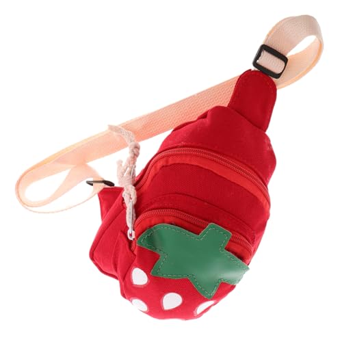Veemoon Kindertaschen -umhängetasche Für Mädchen Erdbeere Handtasche Kleine Mädchen Geldbörse Kawaii Umhängetasche Erdbeer-Brusttasche Cartoon-geldbörse Segeltuch Rot Veemoon Kindertaschen -umhängetasche Für Mädchen Erdbeere Handtasche Kleine Mädchen Geldbörse Kawaii Umhängetasche Erdbeer-Brusttasche Cartoon-geldbörse Segeltuch Rot von Veemoon
