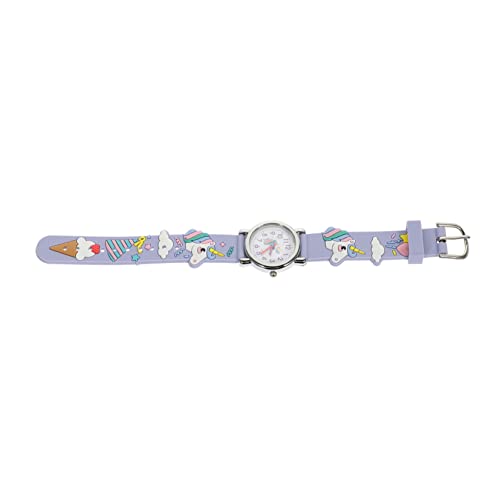 Veemoon Kinderuhr Für Mädchen Mit Einhorn-Design Wasserfeste Armbanduhr Mit Buntem Kunststoffarmband Für Kinderhandgelenke Süße Cartoon-musteruhr Für Jungen Und Mädchen von Veemoon
