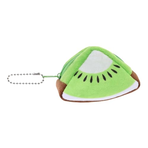 Veemoon Obstform Geldbörse Aus Plüsch Dreieckige Damen-geldbörse Mit Reißverschluss Für Münzen Schlüssel Kleine Fotos Und Lippenstift von Veemoon