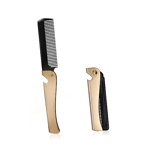 Veemoon Klappkamm Faltbarer Herren Kamm Hautfreundlich Schützend Massierend Tragbar für Unterwegs zum Haar und Kopfhaut für Männer Styling von Veemoon