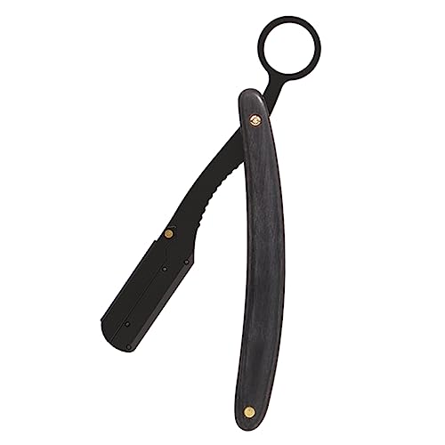 Veemoon Klapprasierer Vintage Barber Razor Manueller Mehrzweckrasierer für Bartpflege Faltbares Design für Friseur und Zuhause Komfortabler Griff für Sanfte von Veemoon