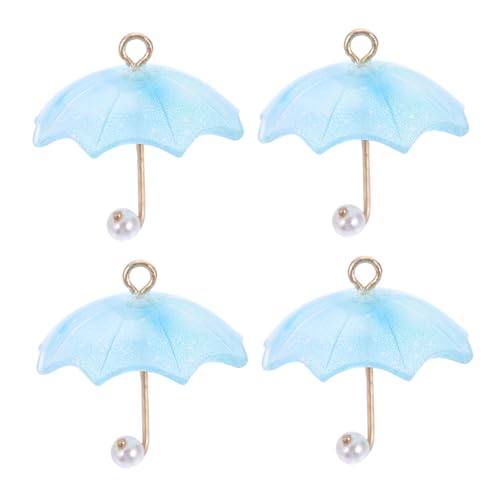 Veemoon Kleiner Regenschirm Ohrringe 4 Stücke Kreative Ohranhänger Acryl Ohrringe für Damen Handgemachte Ohraccessoires Schmuckzubehör für Selbstgemachte Projekte von Veemoon