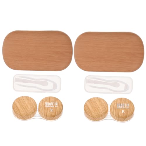 Veemoon Kontaktlinsenbehälter Box Aus Kunststoff Für Reisen Transparentes Kontaktlinsenetui Mit Organizer-Funktion Leicht Und Tragbar von Veemoon