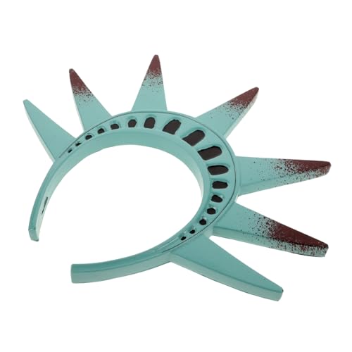 Veemoon Freiheitsstatue Stirnband Verstellbares Kostümzubehör Für Halloween Und Cosplay Patriotic Headdress Mit Fackeldesign Für Festliche Anlässe Für Damen Und Herren von Veemoon