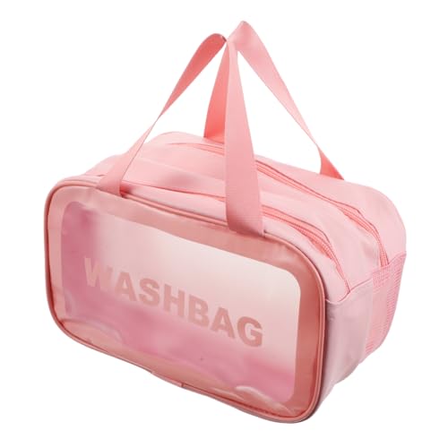 Veemoon Kosmetik Organizer mit Doppelter Schicht Tragbare Tasche mit Trockener und Nasser Trennung für Shampoo Make Up Hautpflege und Handtuch von Veemoon