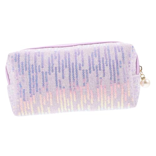 Veemoon Große Kapazität Sequin Make-up Tasche Für Damen Reise-Kosmetiktasche Tragbarer Toilettenorganizer Für Makeup Und Pflegeprodukte von Veemoon