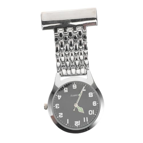 Veemoon Hängende Taschenuhr Zum Anklipsen Mit Großem Ziffernblatt Tragbare Badge-Uhr Für Damen Und Herren Minimalistisches Design Für Pflegekräfte Und Ärzte von Veemoon