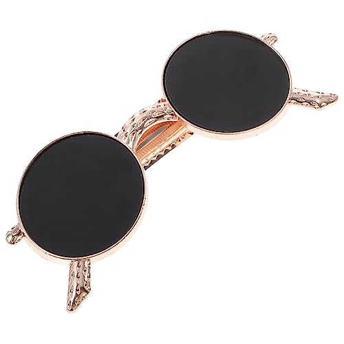 Veemoon Kreative Damen Haarspange Sonnenbrillenform Metall Haarclip Vintage Style Robust und Vielseitig für Zöpfe Knoten Pferdeschwanz als Haarschmuck für Alltag Party Halloween von Veemoon