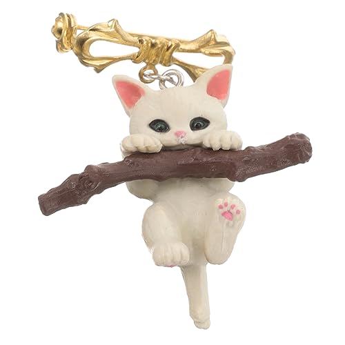 Veemoon Katzenzweigbrosche für Damen Süße Anstecknadel Metall Dekorative für Kleidung Robust für Weihnachten und Besondere Anlässe von Veemoon