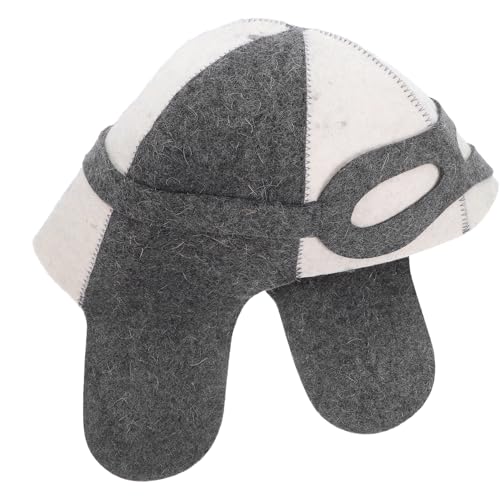 Veemoon Kreativer Sauna Hut aus Filz für Männer und Pilotmütze für Dampfbad Sauna Zubehör Atmungsaktiv und Schweißabsorbierend für Spa und Saunagänge Veemoon Kreativer Sauna Hut aus Filz für Männer und Pilotmütze für Dampfbad Sauna Zubehör Atmungsaktiv und Schweißabsorbierend für Spa und Saunagänge von Veemoon