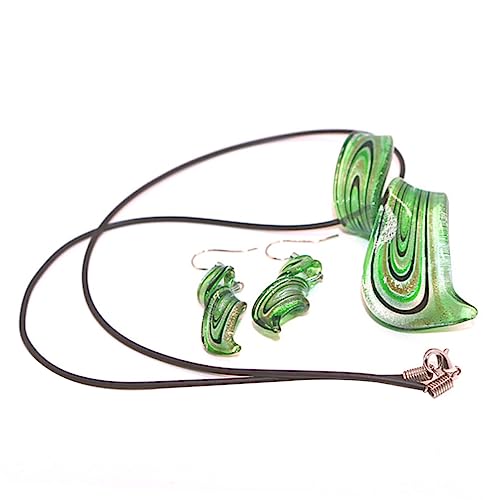 Veemoon Halskette Und Ohrringe Set Spiral Schmuck Set Mit Halskette Ohrringe Kreative Und Für Besondere Anlässe von Veemoon