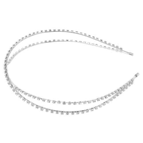 Veemoon Kreuzdesign Haarschmuck mit Strasssteinen Elegantes Haarband für Hochzeiten Partys Stilvolles Accessoire für Frauen Handwerkskunst von Veemoon