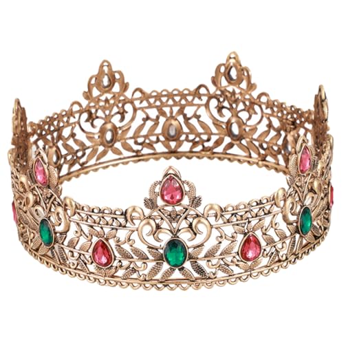 Veemoon Vintage Königskrone Für Männer Gotisches Cosplay Kostüm Zubehör Für Hochzeiten Karneval Und Fotografie Bequemes Leichtes Design Für Unvergessliche Auftritte von Veemoon