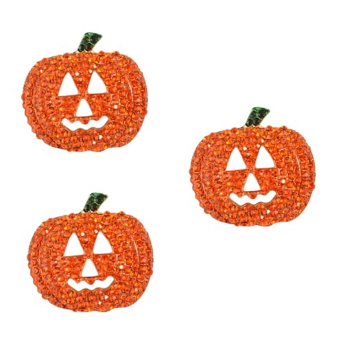 Veemoon Kürbis-Anstecknadel Mit Strasssteinen – Halloween Brosche Mit Kristallverzierung Für Festliche Anlässe – Perfekt Als Schmuckgeschenk Für Halloween-Dekoration von Veemoon