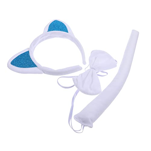 Veemoon Kuscheliges Katzenohren Haarband mit Schleife und Weiches Cosplay Tierkostüm für Damen Leichtes Accessoire für Partys Fotorequisiten Karneval und Rollenspiele von Veemoon