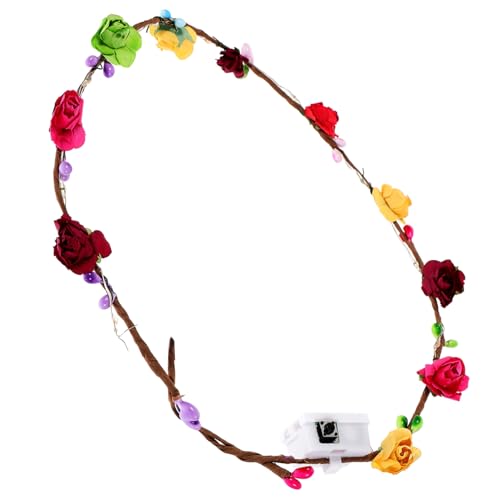 Veemoon Led Blumenkrone Stirnband Für Damen Leuchtendes Stirnband Mit 10 Lichtern Geburtstags Accessoires Für Frauen Bequemer Kopfschmuck Für Partys Und Festivals Einstellbare Lichtmodi von Veemoon