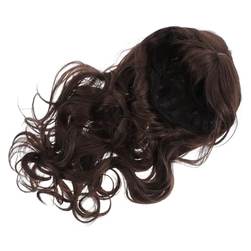 Veemoon Lange Braune Wellig Wig mit Highlights für Damen Synthetische Haarperücke mit Hitzebeständige Faser für Alltag und Partys Design mit Schmetterlingsform von Veemoon